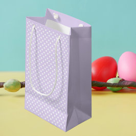 Punkte in zartem Lavendel Kleine Geschenktüte