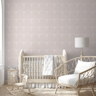 Punkte Kaskadieren Perlen Pink Peel & Stick Tapete