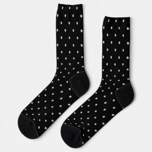 Punkte-Klassiker-Muster Punktmuster monochrom Socken