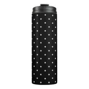 Punkte Klassisches Muster Punktmuster monochrom Thermosbecher