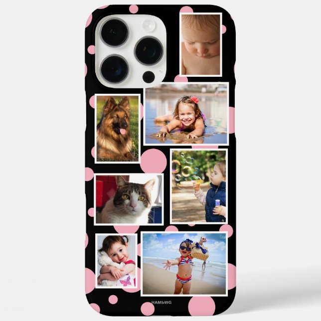 Punkte-Multi-Foto-Handyhülle  HAMbWG Case-Mate iPhone Hülle (Rückseite)