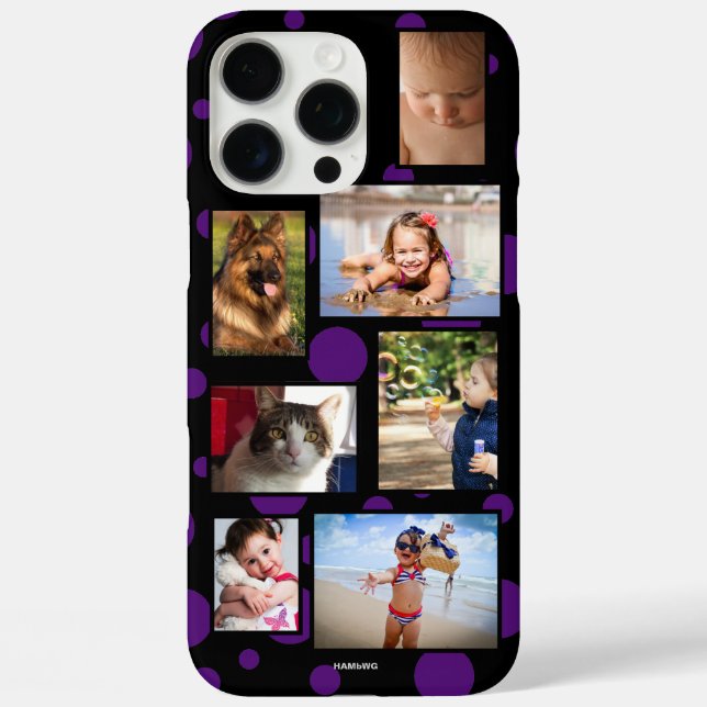 Punkte-Multi-Foto-Handyhülle  HAMbWG Case-Mate iPhone Hülle (Rückseite)