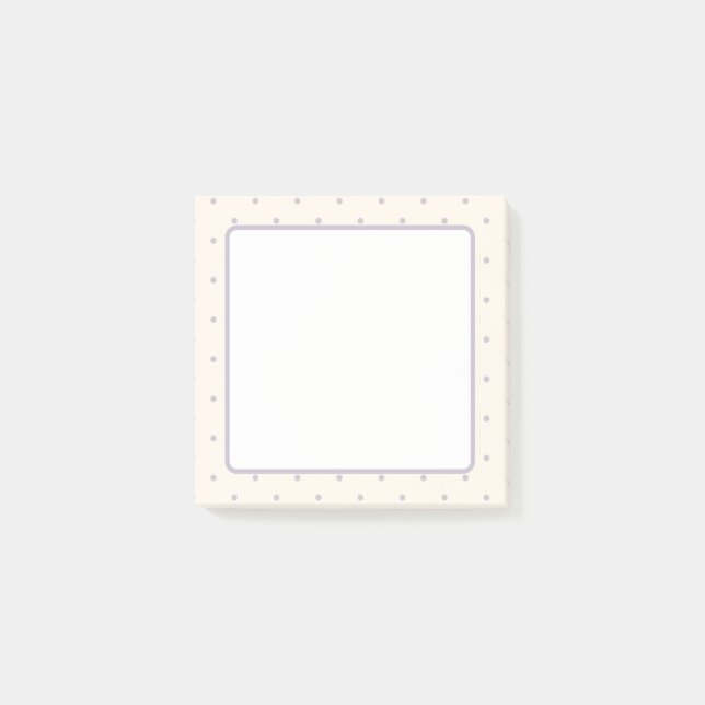 Punkte-Muster Post-it Klebezettel (Vorderseite)