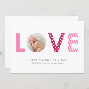 Punkte u. Rosa der Streifen- /Rot Einladung