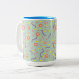 Punkte und Linien minimale Art Zweifarbige Tasse