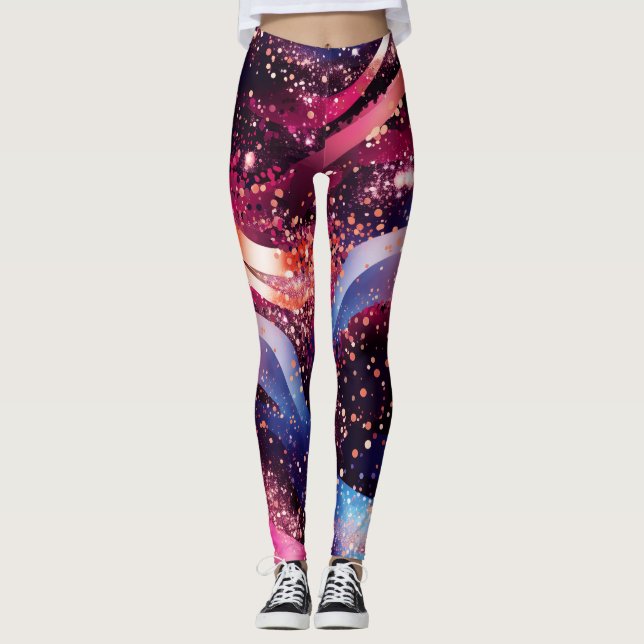 Punkte und mehr Punkte Leggings (Vorderseite)