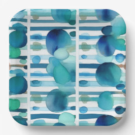 Punkte und Streifen 7 Pappteller