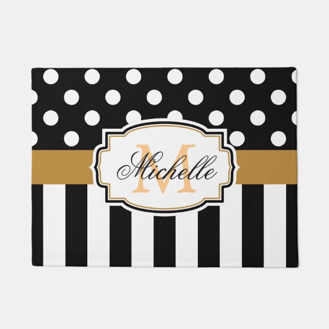 Punkte und Streifen Fußmatte (Vorderseite)