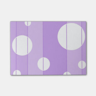 Punkte und Streifen in FairytalePurple Post-it Klebezettel