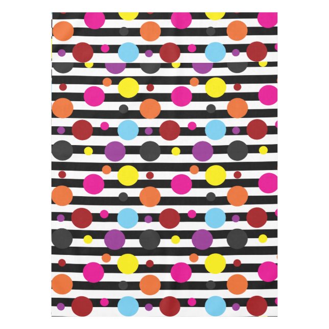 Punkte und Streifen Tischdecke (Vorderseite)