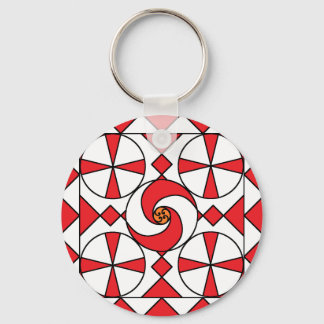 Punkte und Wirbel Schlüsselanhänger