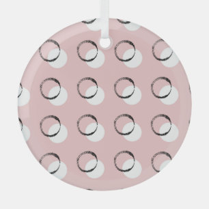 Punkte, vielseitiges nahtloses Muster Ornament Aus Glas