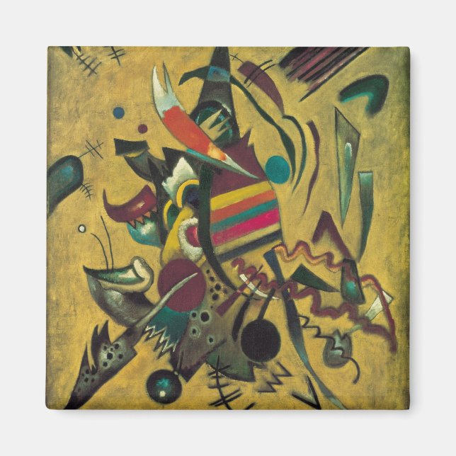 Punkte von Wassily Kandinsky, Vintage Expressionis Magnet (Vorne)