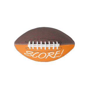 Punkte weißen und orangen Mini-Fußball Football
