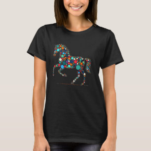 Punktetag 2024 Bunter Punkt Pferd für Pferdeliebha T-Shirt