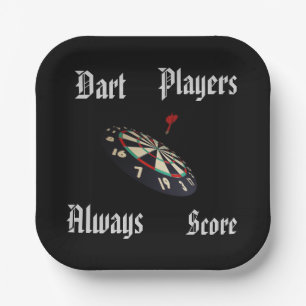 Punktewertung, Funny Darts Players Pappteller