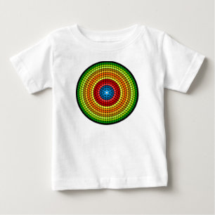 Punktierte abstrakte Mandala-Kunstgestaltung-65904 Baby T-shirt