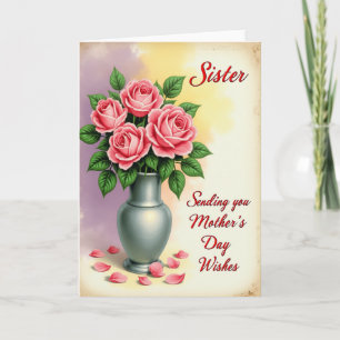 Punktierte Blumenrosen Karte