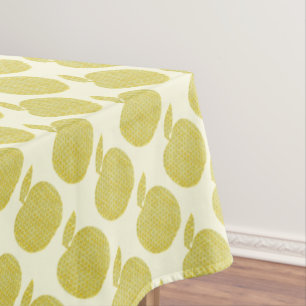 Punktierte gelbe Äpfel Tischdecke