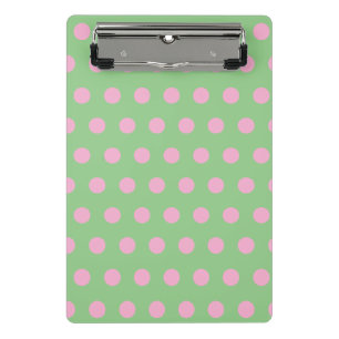 Punktierte Mini-Schreibunterlage (Salbeigrün & Pas Mini Klemmbrett