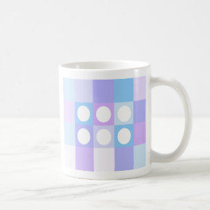Punktierte Quadrate und Kreise - Englische Teetass Tasse