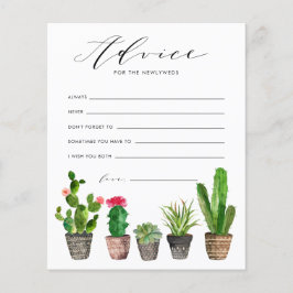 Punktierte Sukkulente und Kakteen Hochzeitsratenka