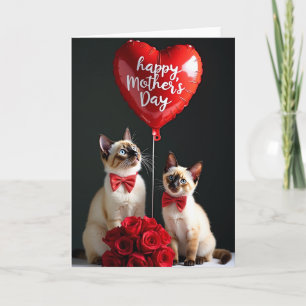 Punktkatzen-Ballonkarte Karte