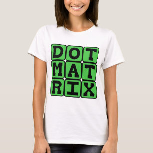 Punktmatrix, gemustertes Array T-Shirt