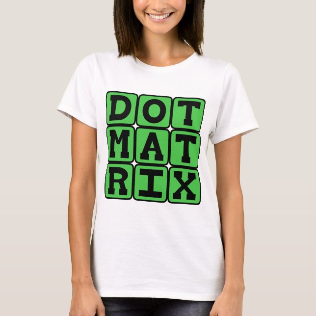Punktmatrix, gemustertes Array T-Shirt (Vorderseite)