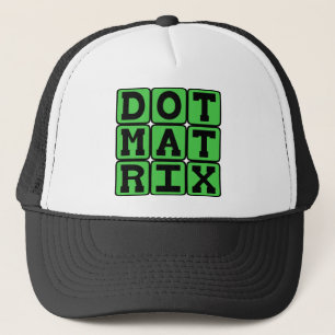 Punktmatrix, gemustertes Array Truckerkappe