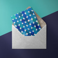 Punktmuster - blau und grün