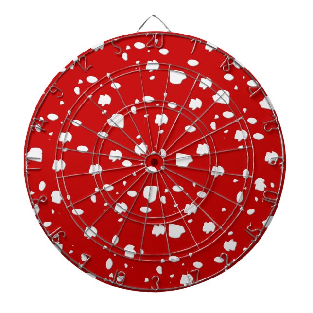 Punktmuster mit Rotkehlchen Dartscheibe (vorne)