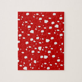 Punktmuster mit Rotkehlchen Puzzle