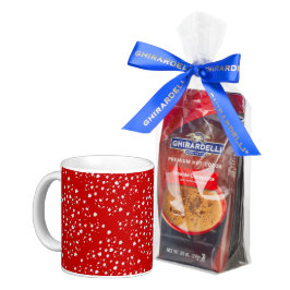 Punktmuster mit Rotkehlchen Tasse