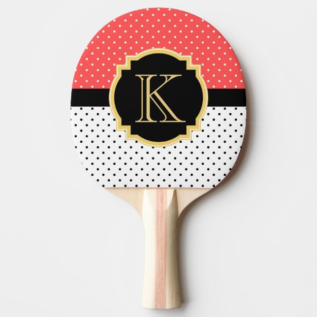 Punktmuster Tischtennis Schläger (Vorderseite)