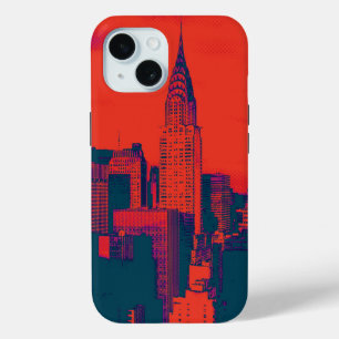 Punktröter Retro-Style Pop-Art New York City Case-Mate iPhone Hülle