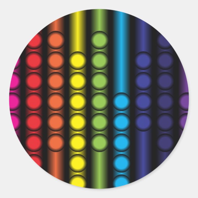 Punktspektrum Runder Aufkleber (Vorderseite)