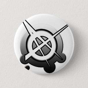PunkTypmädchen ANARCHIE-PUNKfelsen-Musik Button