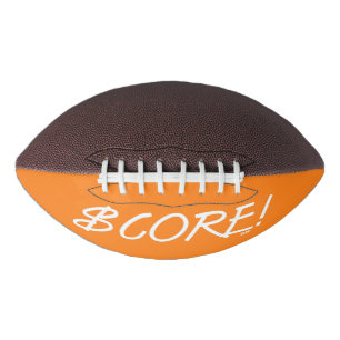 Punktzahl weißes und oranges Dollarzeichen Fußball Football