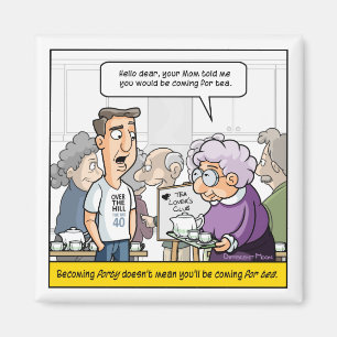 Punny 40. Geburtstag Kühlschrank Magnete