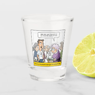Punny 40. Geburtstagsschuss-Glas Schnapsglas