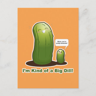 Punny Big Pickle Postkarte