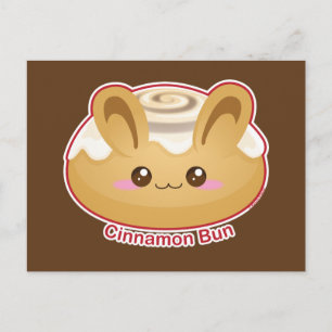 Punny Buns: Niedlich Cinnamon Bunny Postkarte