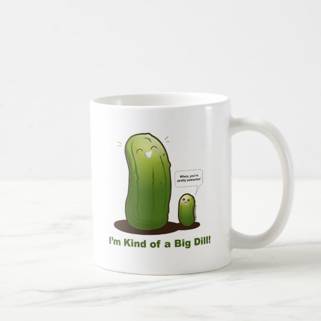 Punny große Essiggurke Tasse (Rechts)