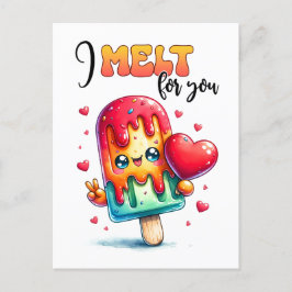 Punny ich melt für Sie Valentine Postkarte