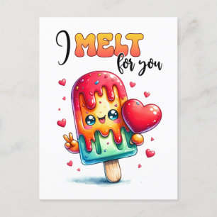 Punny ich melt für Sie Valentine Postkarte