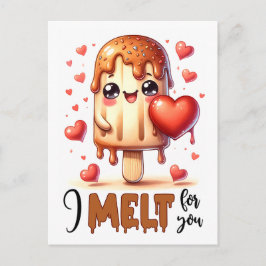 Punny ich melt für Sie Valentine Postkarte