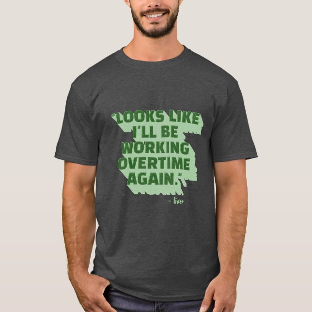 Punny Liver St Patricks Day T - Shirt (Vorderseite)