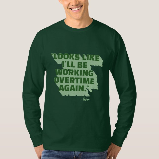 Punny Liver St Patricks Day T - Shirt (Vorderseite)
