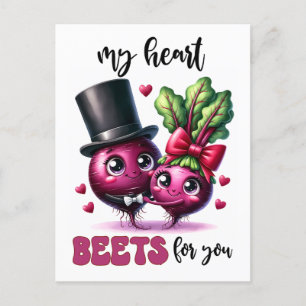 Punny mein Herz Beets für Sie Postkarte
